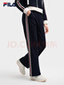 FILA 斐樂(lè )官方女士針織長(cháng)褲2025冬季新款時(shí)尚休閑舒適直筒YODAR褲 傳奇藍-NV S 160/62A/S 曬單實(shí)拍圖