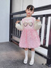 G.DUCKKIDS小黃鴨童裝公主裙女童連衣裙秋裝2025新款洋氣蓬蓬裙兒童裙子套裝 粉色 110 建議4~5歲【100-110cm】cm 曬單實(shí)拍圖