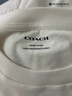 蔻馳（COACH）奧萊男士圓領(lǐng)棉質(zhì)寬松休閑T恤短袖白色 復古象牙白色 M 曬單實(shí)拍圖