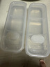 佳立方窄縫冰箱分格保鮮盒凍肉盒子冷凍食品級分裝盒食物收納盒三格2個 曬單實拍圖