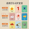 卡爾貝比寶寶早教認知卡片嬰幼兒?jiǎn)⒚蓵?shū)動(dòng)物數字顏色看圖識物兒童閃卡玩具 曬單實(shí)拍圖