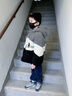 猴兄仔童裝男童加絨毛毛衣外套冬季韓版男孩加厚中長(cháng)款冬裝中大童上衣 深灰色 150 (建議身高140CM左右) 曬單實(shí)拍圖