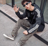 adidas經(jīng)典三條紋運動(dòng)連帽夾克外套男女秋季阿迪達斯三葉草 黑色   M 曬單實(shí)拍圖