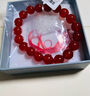 侗秘高品質(zhì)紅瑪瑙手串水晶玉髓玉石設計感串珠生日情人節男女款禮物 7A冰種紅瑪瑙好運手串10mm 曬單實(shí)拍圖