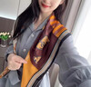 達(dá)芬奇密碼真絲絲巾女士100%桑蠶絲方巾杭州絲綢圍巾女士領(lǐng)巾頭巾教師節(jié)禮物 駿馬披掛  中方巾（65cm) 曬單實(shí)拍圖