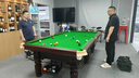 臺球桌標準型中式八球俱樂(lè )部臺球廳商用球桌大理石家用黑八臺球桌 9尺 1.0鋼庫豪配 +集球器 曬單實(shí)拍圖