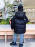 皮爾卡丹（pierre cardin）兒童男童冬季加厚棉服2025新款中大童冬裝羽絨棉衣外套男孩棉襖潮 黑色 140 曬單實(shí)拍圖