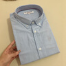 U.S. POLO ASSN.襯衫男春秋長(cháng)袖白色休閑工裝外套高端免燙抗皺寬松藍色男士襯衣 曬單實(shí)拍圖