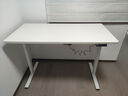樂(lè )歌（Loctek）電動(dòng)智能升降桌電腦桌站立辦公直播家用居家臥室書(shū)桌小戶(hù)型E2S 【E2S】白腿+白色桌板 1.4*0.7米桌板|非套裝配件需另購 曬單實(shí)拍圖