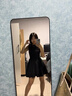 UR2025春季新款女裝摩登魅力收腰顯瘦無(wú)袖連衣裙UWG750015 曬單實(shí)拍圖