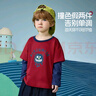 ASK JUNIOR【假兩件】?jì)和L(cháng)袖T恤26春中大童怪獸圖案小童打底衫男童上衣 曬單實(shí)拍圖