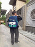DEATKN德國8A護脊減負兒童書(shū)包小學(xué)生一二三到六年級男孩女孩通用書(shū)包 小號寶藍綠(送掛飾+手表+機器人) 曬單實(shí)拍圖