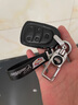 適用于凱迪拉克ct6鑰匙套xt4包XTS srx atsl xt6 CT4 ct5車(chē)xt5鑰匙包扣 4鍵黑色真皮包+真皮車(chē)標繩+車(chē)標扣 曬單實(shí)拍圖