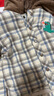 巴拉巴拉兒童外套男童衣服秋冬寶寶棉服立體連帽可愛(ài)時(shí)尚洋氣萌趣 白咖色調00415 100 曬單實(shí)拍圖