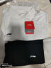 李寧（LI-NING）運動(dòng)套裝polo兩件套夏季新品男女同款寬松透氣跑步服健身運動(dòng)服 黑/白（白polo+平口冰絲褲） XL/180 曬單實(shí)拍圖
