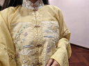 重回漢唐溶溶月豎領(lǐng)對襟襖馬面裙套裝原創(chuàng  )明制漢服女款秋冬款 淺黃色豎領(lǐng)對襟襖/預售 付款45天 L 曬單實(shí)拍圖