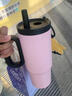 臻廚聚巨無(wú)冰霸吸管保溫杯女生高顏值大容量外帶車(chē)載杯便攜把手學(xué)生水杯 莓煩惱【送配件+茶隔】 曬單實(shí)拍圖