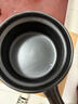 悅炊 PLEASED COOKING陶瓷小砂鍋奶鍋寬口煮泡面鍋無(wú)涂層嬰兒輔食鍋小燉煲3年燒裂換新 黑鍋橙蓋 1.2L 曬單實(shí)拍圖