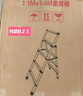 全品屋梯子家用梯折疊伸縮梯鋁合金多功能人字梯登高樓梯工程梯收縮爬梯 免安裝雙扶手【適用3米】高1.4米 安全穩(wěn)固 曬單實拍圖