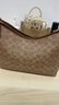 蔻馳（COACH）【品牌直供】女士LAUREL31中號(hào)手提單肩斜挎流浪包卡其棕色CV975 曬單實(shí)拍圖