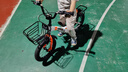 永久（FOREVER）兒童自行車男女款小孩單車可折疊腳踏車4-6-8-10歲輔助輪14寸橙色 曬單實拍圖