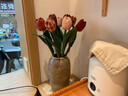 純手工布藝郁金香仿真花假花復古裝飾花藝擺件高級仿生花客廳花束 顏色各兩支，合計10支 10支 曬單實(shí)拍圖