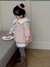 女童加厚棉衣外套洋氣冬季棉衣加厚女寶寶25新款加絨棉服保暖冬裝 紅色外套+送包包 90 cm 曬單實(shí)拍圖