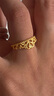 周生生 足金愛(ài)情密語(yǔ)皇冠黃金戒指開(kāi)口戒金飾品90227R計價(jià) 3.12克(含工費100元) 曬單實(shí)拍圖