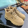 回力男鞋馬丁靴2025秋冬季新款工裝運動(dòng)鞋子男休閑厚底高幫鞋 卡其色 42 曬單實(shí)拍圖