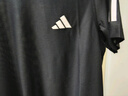adidas舒適跑步運(yùn)動(dòng)上衣圓領(lǐng)短袖T恤男裝夏季阿迪達(dá)斯官方 黑色   M 曬單實(shí)拍圖