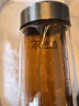 希諾茶水分離玻璃杯高檔茶杯七夕情人節(jié)教師節(jié)禮物XN-7013本色 370mL 曬單實(shí)拍圖