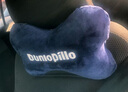 鄧祿普（Dunlopillo）汽車(chē)頭枕乳膠枕 通用車(chē)載骨頭枕 旅行辦公頸椎靠枕 藍色 曬單實(shí)拍圖