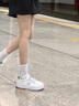 唐獅（TonLion）鞋子女鞋秋季板鞋女厚底面包鞋學(xué)生百搭運動休閑鞋女 米白37 曬單實拍圖