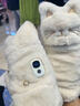 素巾加熱手套充電暖手寶女生暖寶寶毛絨可愛(ài)送女生白色三檔調溫可拆洗 貓咪手套【3檔調溫+保暖可翻蓋】2000mAh 【可水洗+溫度顯示】 曬單實(shí)拍圖