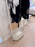 小匠材衣架落地立式衣帽架客廳臥室掛衣服置物架可移動(dòng)晾衣架奶白色60cm 曬單實(shí)拍圖