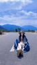 桑咻披肩女云南麗江民族風(fēng)藍(lán)色旅游外搭氛圍感時尚披風(fēng)斗篷針織圍巾女孔雀藍(lán)125*90cm 曬單實(shí)拍圖