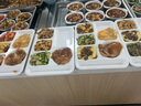 今萬福 商用特厚密胺餐盤六格仿瓷 分格飯盤快餐盒打菜盤 白色 曬單實(shí)拍圖