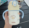 膳魔師（THERMOS）兒童保溫杯10M+學(xué)飲杯316L不銹鋼學(xué)生杯350ml吸管杯TCKT 曬單實(shí)拍圖