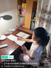 松下（Panasonic）臺(tái)燈AA級(jí)護(hù)眼燈閱讀臺(tái)燈護(hù)眼學(xué)習(xí)LED燈兒童學(xué)習(xí)臺(tái)燈 致颯白色款 曬單實(shí)拍圖