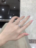 DR求婚鉆戒K金/鉑金Au750經(jīng)典款初雪之吻結婚莫桑鉆戒指情人節禮 1克拉莫桑鉆 PT950 閉口(備注碼數) 曬單實(shí)拍圖