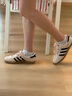 adidas「T頭鞋」STADT經典時尚薄底運動板鞋男女阿迪達斯三葉草   奇跡石英色/黑色   36.5 曬單實拍圖