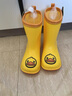 B.Duck小黃鴨童鞋兒童雨鞋時尚防水雨靴男女童寶寶水鞋小學生5953黃色22 曬單實拍圖
