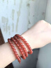 世福星8A級紅瑪瑙手串108顆多圈正品水晶手鏈女款轉運珠本命年佛珠念珠 8A收藏級臻品紅瑪瑙108顆-6MM【附證書(shū)】 曬單實(shí)拍圖