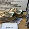 莎萊茜（SALAXI）2025新款輕奢燙鉆潮牌情侶高定版板鞋男女同款百搭時尚復(fù)古休閑鞋 杏色 40 【男款】 曬單實拍圖