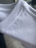 布先生明星同款長(cháng)袖T恤男士小白T內搭 長(cháng)袖標準T-圓領(lǐng)-白色 2XL(185) 曬單實(shí)拍圖