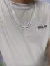 百年老鳳祥999純銀男士銀項鏈潮牌百搭個(gè)性簡(jiǎn)約潮男潮人馬鞭鏈 61克 (長(cháng)65cm)( 寬7mm) 曬單實(shí)拍圖