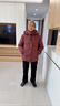 唐致中老年羽絨服女短款新中式媽媽冬季外套60歲老人奶奶太太加厚冬裝 【新國標90絨】安可拉紅 2XL 【建議106-120斤】送運費險 曬單實(shí)拍圖