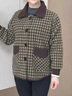 俞兆林（YUZHAOLIN）媽媽裝秋裝格子外套50多歲中老年女裝春秋時(shí)尚洋氣2025新款上衣服 AHHyJ9f 綠色 M  （建議85-100斤） 曬單實(shí)拍圖