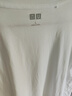 優(yōu)衣庫女裝SUPIMA COTTON圓領(lǐng)T恤短袖打底內搭新款474408 00 白色 L /160/88A 曬單實(shí)拍圖