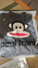 大嘴猴（paul frank）褲子男士秋冬季休閑褲男褲寬松運動(dòng)小腳束腳衛褲男 黑色 加絨 2XL 曬單實(shí)拍圖